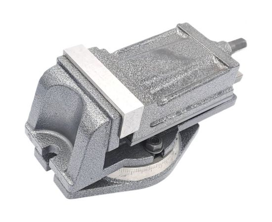 Тиски TORNERI станочные с закрытым винтом поворотные L губок 100 мм 041909 – изображение 5