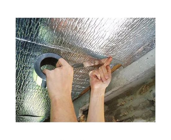 Отражающая теплоизоляция для бань и саун Алюфом AL 10 мм, 1х30 м 16283 – изображение 6