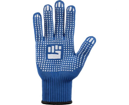 Перчатки Фабрика Перчаток хб, 2-слойные с ПВХ, 10 класс, синие, L 6-10-2С-СИН-(L) – изображение 6
