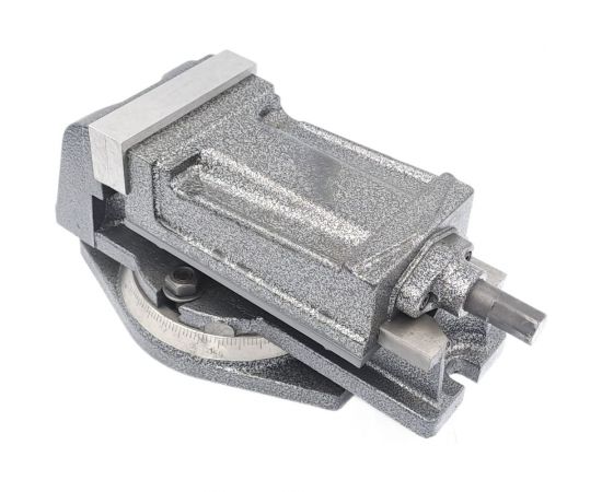 Тиски TORNERI станочные с закрытым винтом поворотные L губок 100 мм 041909 – изображение 8