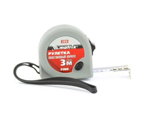 Рулетка 3 м х 16 мм Fine MATRIX 31016 