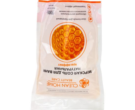 Морская согревающая соль для ванн CLEAN HOME 1 кг 539 