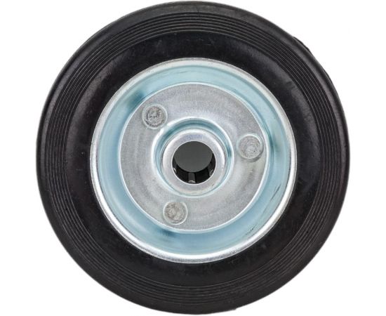 Колесо промышленное со стальным ободом, литой резиновой шиной и роликовым подшипником (D100 мм; 12 мм) Tech-Krep 127470 