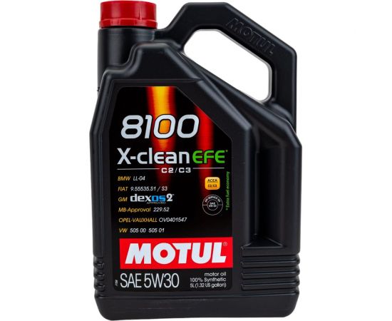 Моторное масло MOTUL 8100 X-сlean EFE синтетическое, 5W30, 5 л 111688 