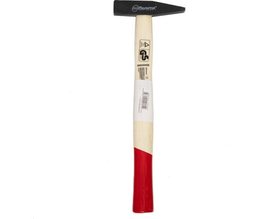 Молоток Политех с квадратным бойком, деревянная ручка, 300г 2535030 