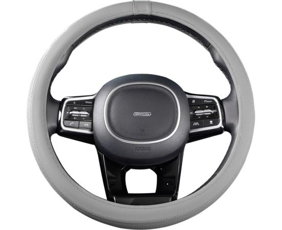 Оплетка SKYWAY Standart-2 М Серая экокожа S01102482 