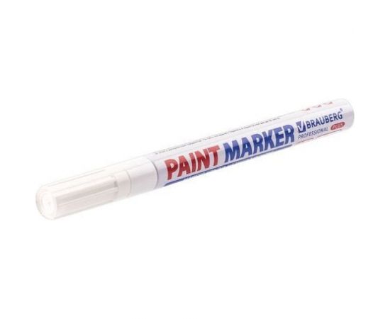 Лаковый маркер-краска BRAUBERG paint marker 2 мм, белый, нитро-основа, алюминиевый корпус 151438 – изображение 13