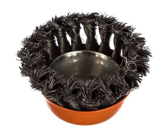 Щетка чашечная, витая стальная проволока (75 мм; М14х2 мм) Sturm 5240202 – изображение 2