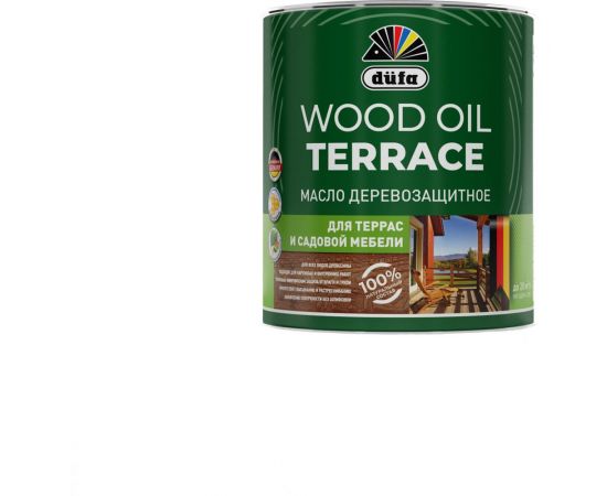 Деревозащитное масло Dufa Wood OIL Terraсe серый, 2 л МП00-011142 – изображение 2