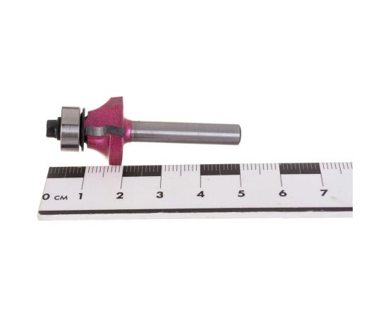 Фреза радиусная кромочная (нижний подшипник) Z=2, R=4.76 мм, 22.22x9.5x56 мм, S=6 мм PROCUT 301625P – изображение 2