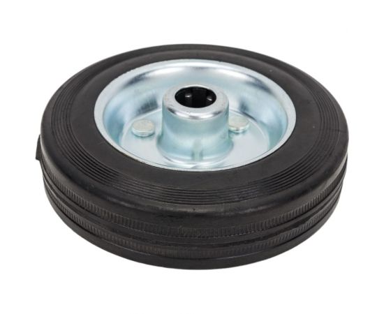 Колесо промышленное со стальным ободом, литой резиновой шиной и роликовым подшипником (D100 мм; 12 мм) Tech-Krep 127470 – изображение 2