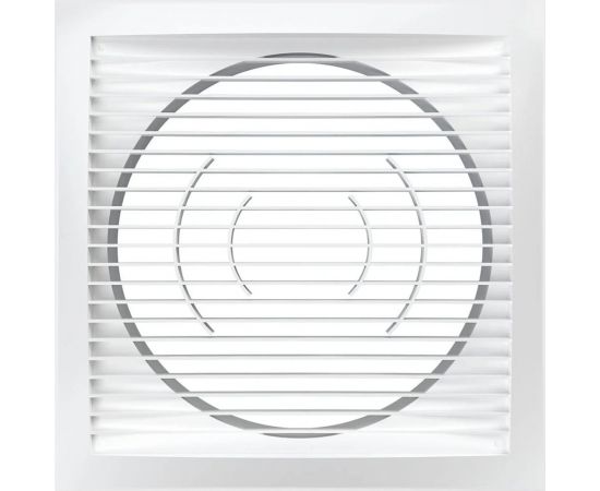 Решетка вентиляционная 2020РС16Ф (фланец 160 мм; 200х200 мм; пластик) ERA 233-084 – изображение 2