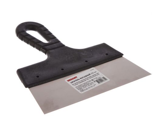 Фасадный шпатель REXANT 200мм нержавеющая сталь, пластмассовая ручка 89-0206 – изображение 2