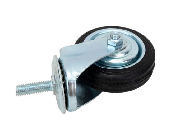 Колесо промышленное поворотное с роликовым подшипником на резьбе без тормоза (D75 мм; М10) Tech Tech-Krep 148531 – изображение 2