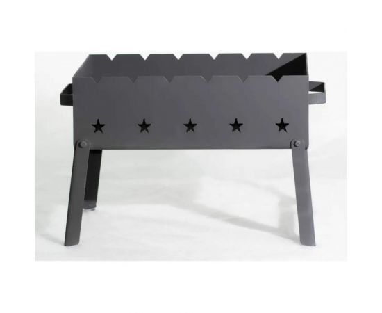 Мангал Петромаш сталь 3 мм, 40x28x31 см, откидные ножки 60708 – изображение 2