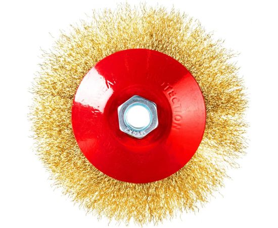 Щетка для МШУ тарелка (125 мм, М14, металлическая проволока) Калибр 00000041867 – изображение 2