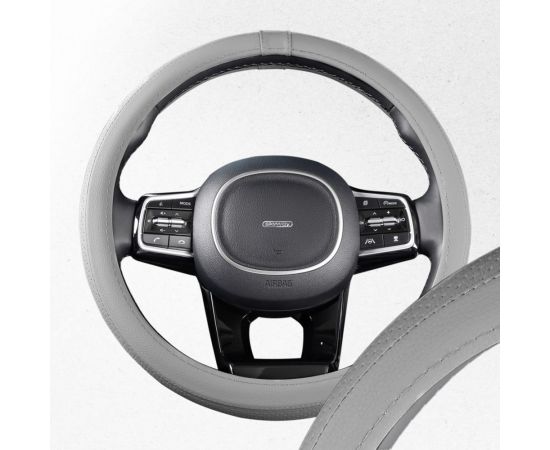 Оплетка SKYWAY Standart-2 М Серая экокожа S01102482 – изображение 2