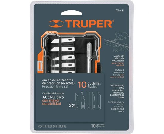 Набор декоратора Truper со сменными лезвиями 11 шт. EXA-11 17512 – изображение 2