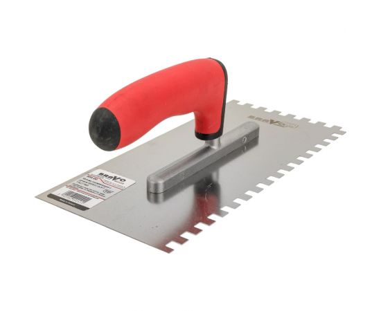 Гребёнка из нержавеющей стали с ручкой COMENSAL BRAVO SOFT 130х270 8х8 904-00 – изображение 2