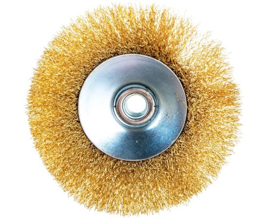 Щетка для МШУ тарелка (125 мм, М14, металлическая проволока) Калибр 00000041867 – изображение 3