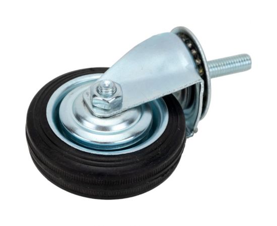 Колесо промышленное поворотное с роликовым подшипником на резьбе без тормоза (D75 мм; М10) Tech Tech-Krep 148531 – изображение 3