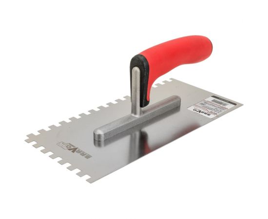 Гребёнка из нержавеющей стали с ручкой COMENSAL BRAVO SOFT 130х270 8х8 904-00 – изображение 3