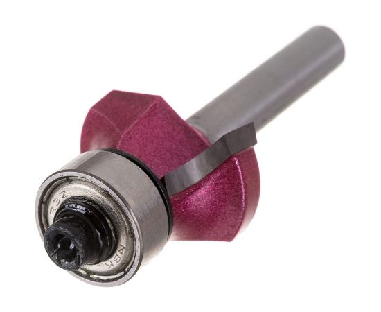 Фреза радиусная кромочная (нижний подшипник) Z=2, R=4.76 мм, 22.22x9.5x56 мм, S=6 мм PROCUT 301625P – изображение 3