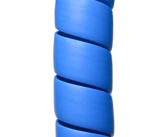 Спиральная пластиковая защита PARLMU SG-17-F14-k10 полипропилен размер 17, плоская поверхность, цвет голубой, длина 10 м PR0400100-10 – изображение 3