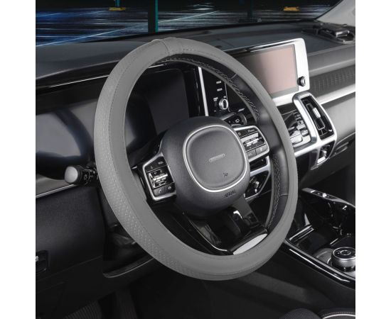 Оплетка SKYWAY Standart-2 М Серая экокожа S01102482 – изображение 3