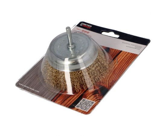 Щетка чашечная 75х20 мм, с хвостовиком, латунь FASTER TOOLS 1697 – изображение 3