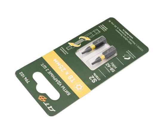 Бита ударная с отверстием (2 шт; ТH8х25 мм; 1/4"") Дело Техники 794102 – изображение 4