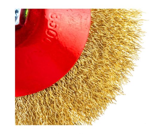 Щетка для МШУ тарелка (125 мм, М14, металлическая проволока) Калибр 00000041867 – изображение 4