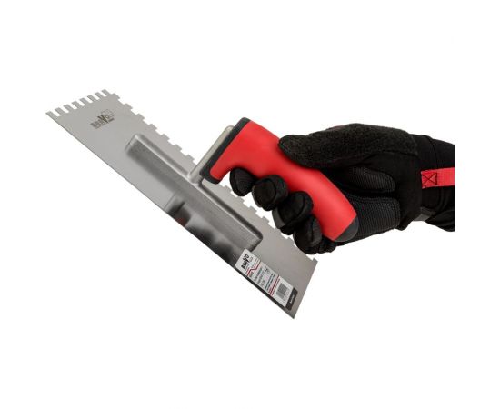 Гребёнка из нержавеющей стали с ручкой COMENSAL BRAVO SOFT 130х270 8х8 904-00 – изображение 4