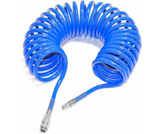 Шланг спиральный полиуретановый с быстроразъёмными соединениями 12x8 мм, 5 м PI TOOLS 7532 – изображение 4