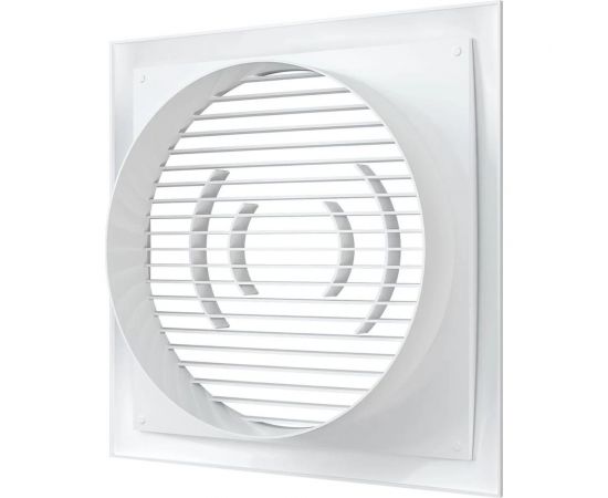Решетка вентиляционная 2020РС16Ф (фланец 160 мм; 200х200 мм; пластик) ERA 233-084 – изображение 4