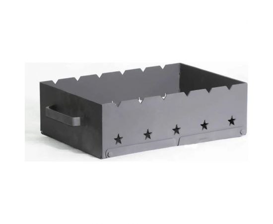 Мангал Петромаш сталь 3 мм, 40x28x31 см, откидные ножки 60708 – изображение 4