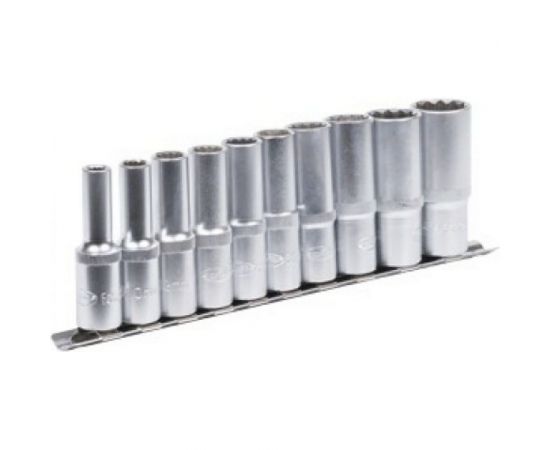 Набор головок высоких 10 шт., DR1/2, 12-гранные 8-24 мм, планка АвтоDело 39837 13342 