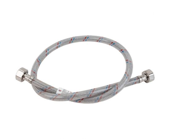 Подводка для воды (гайка-гайка 1/2; 80 см; нейлон/ПВХ) AQUALINE 4864 