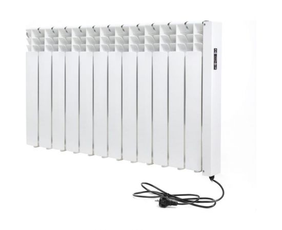 Электрический радиатор отопления Normand энергоэффективный 12 с электронным терморегулятором белый 344-169 