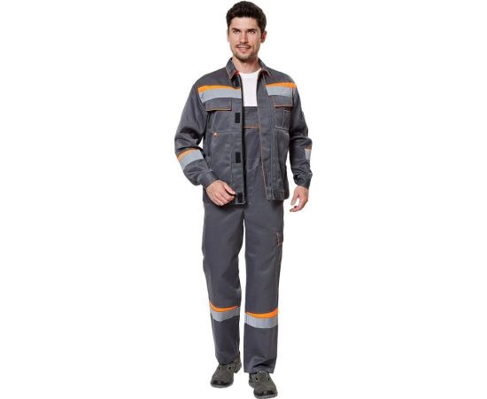 Костюм Эксперт Спецодежда Комфорт 2, серый/оранжевый, р. 52-54, рост 182-188 6446000026734 