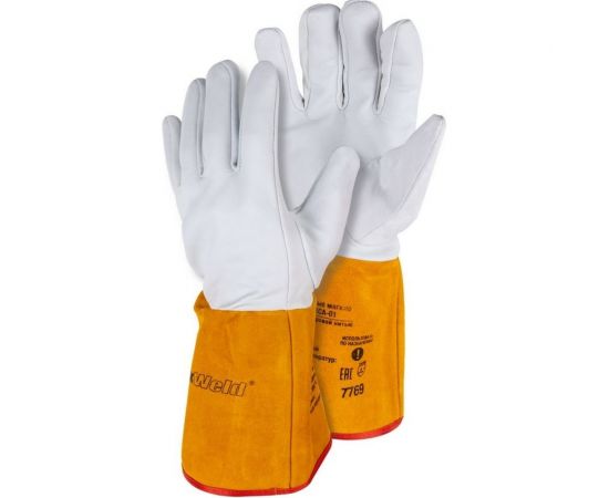 Кожаные мягкие краги Foxweld ЭЛИТ КCА-01 7769 