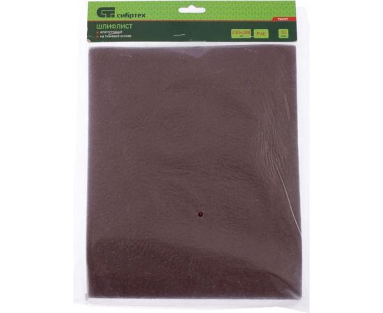 Лист шлифовальный на тканевой основе (10 шт; 230х280 мм; P40) СИБРТЕХ 756337 