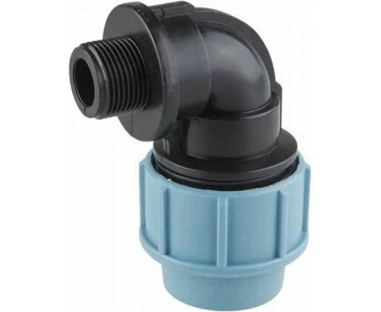 Угольник компрессионный ПНД 32 мм, 1 1/4 с наружной резьбой AV Engineering AVE10332114 