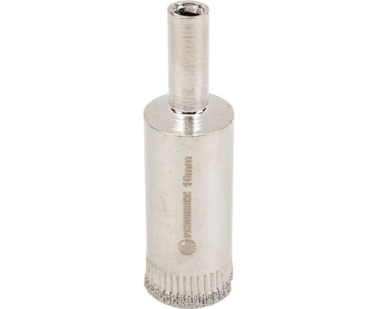 Коронка алмазная без направляющего сверла по стеклу и керамической плитке 16 мм РЕЗОЛЮКС 63016 