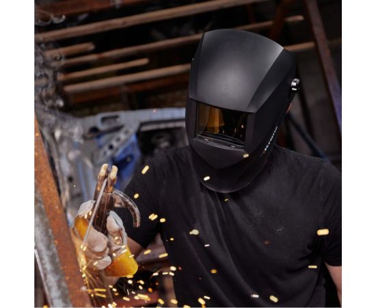 Маска сварщика с черным минеральным стеклом DIN 9 KRANZ KR-16-0798 – изображение 11