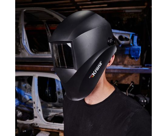 Маска сварщика с черным минеральным стеклом DIN 9 KRANZ KR-16-0798 – изображение 12