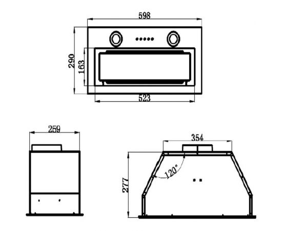 Кухонная вытяжка MAUNFELD белый TRAPEZE 602M WHITE – изображение 14