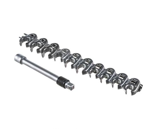 Набор разрезных ключей-насадок под вороток 3/8" на планке 11 предметов FORCE 51110 – изображение 2
