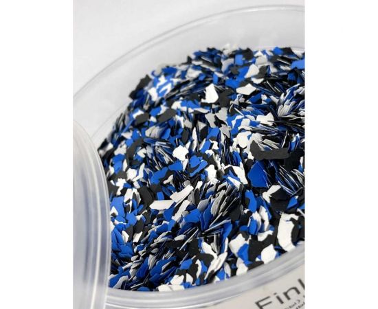 Флоки Finlux Набор № 5 смесь синий черный белый, 10 кв. м, 0.1 кг 4603783207503 – изображение 2