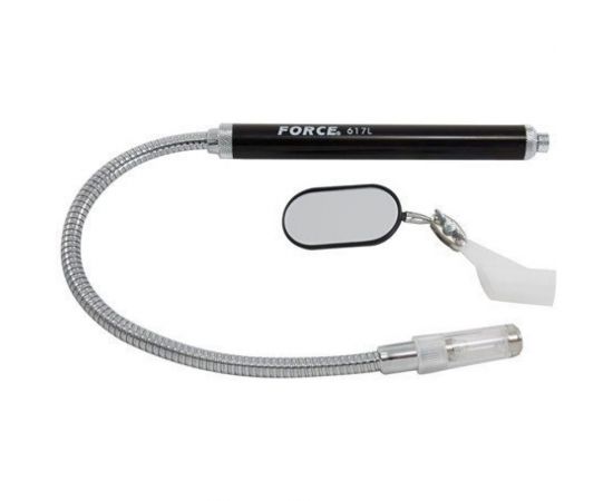 Зеркало на гибком удлинителе с магнитом и лампой FORCE 617L – изображение 2